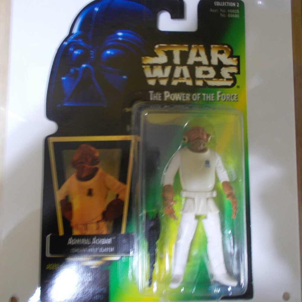 Admiral Ackbar with Comlink Wrist Blaster Star Wars Figure KENNER TOYS NEW